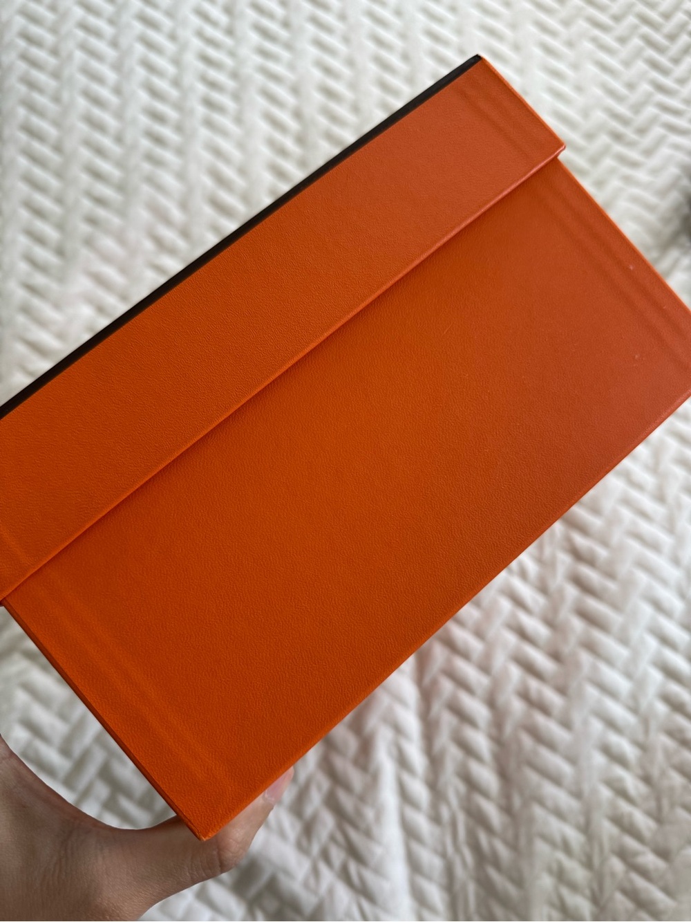Hermes Authentic EMPTY Shoe Box with Ribbon - Picture 3 of 7